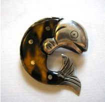 Spratling Fish Brooch - Jewelry appraisals by Carole C. Richbourg